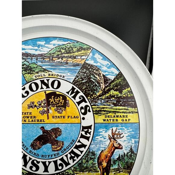 Vintage Tin State Souvenir Trays - Pennsylvania - Picture 4 of 7